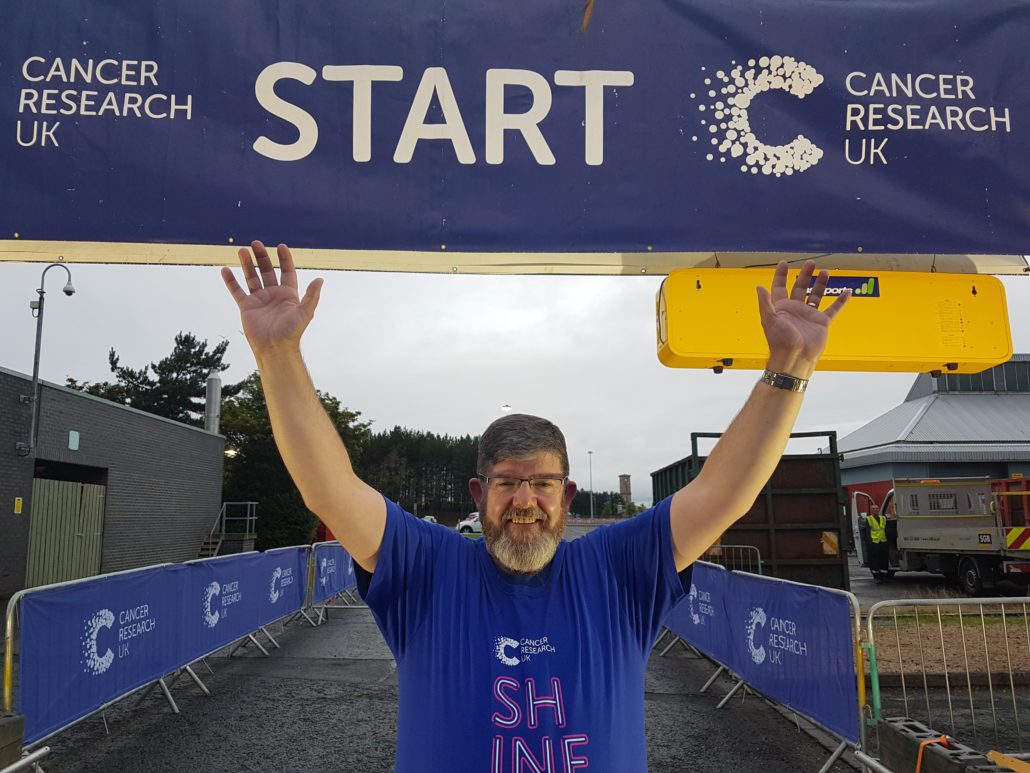 Cancer survivor Ian Anderson VIP at Shine Glasgow