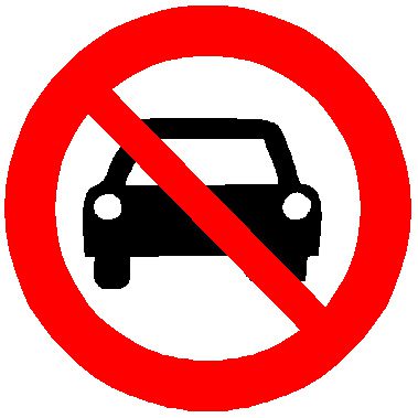 no car sign