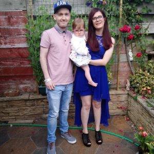 Left to right Michael Murphy baby Sophia Murphy Shannon Murphy