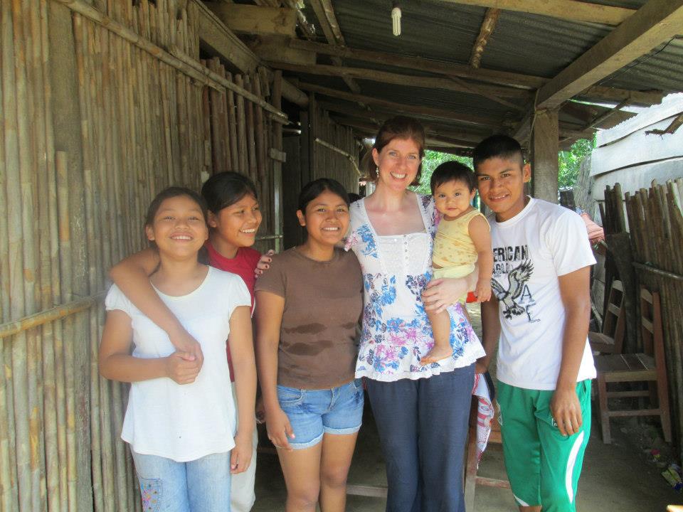 Say Hola! To the Glasgow Teacher whose Bake-a-long is Getting Families in the Easter Mood Plus, Raising Money at the Same Time 5 Rachel with some of the families she has helped in Bolivia
