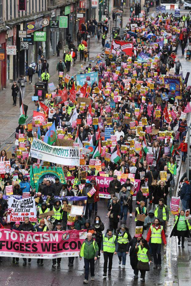 Glasgow Anti-Racism Rally Unites Hundreds for Justice - Glasgow News 2 protestr3