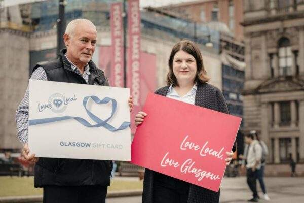 L R STP Chief Officer Phil Prentice with Leader of Glasgow City Council Councillor Susan Aitken championing the Love Local Love Glasgow message.jpg.article 962