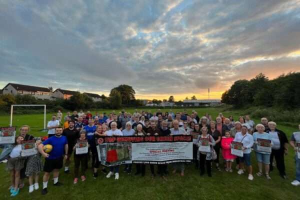 Residents Gathered at Swinton Recreational Park In Glasgow