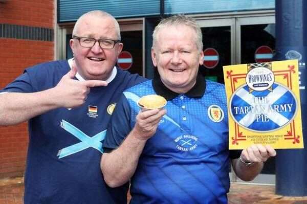 Tam Cowan: "Euros dream not so pie in the sky thanks to my Tartan Army meat treat."