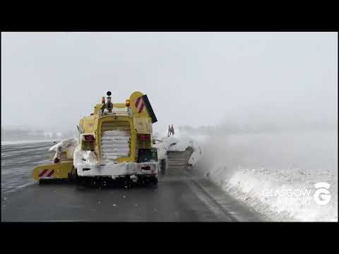 Snow at Glasgow Airport
