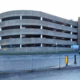 The curved multi-storey car park on Cambridge Street, Glasgow